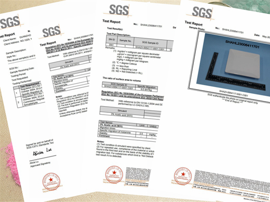 Certificat SGS de poudre de moulage de mélamine Huafu