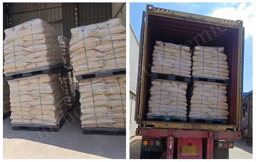 Quanzhou Huafu dinnerware melamine molding resin powder shipment