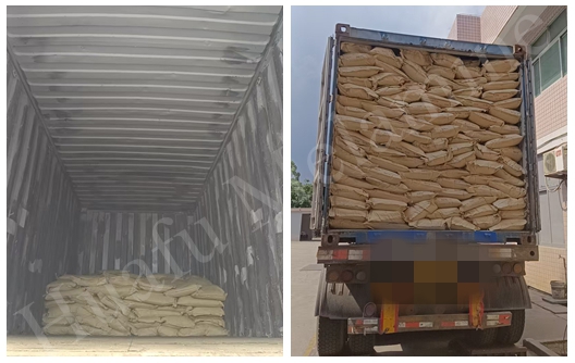 Quanzhou Huafu : une autre commande en gros de poudres de moulage de mélamine expédiée