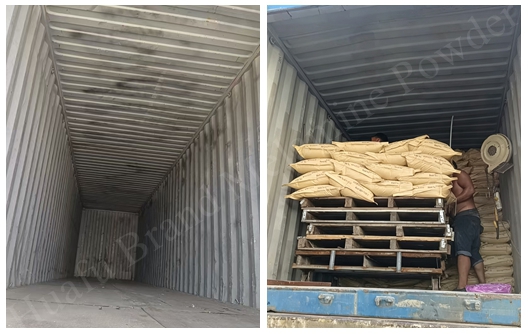 Expédition de commande en vrac de poudre de vaisselle en mélamine MF de qualité alimentaire depuis Huafu Chemicals